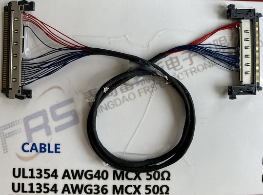 0.3mm LVDS ওয়্যার হারনেস 30AWG 20 পিন কেবল ল্যাপটপ স্ক্রীন