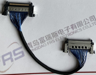 LCD LED স্ক্রিনের জন্য 41 পিন LVDS ওয়্যার হারনেস Awg36 একক শিল্ড কেবল