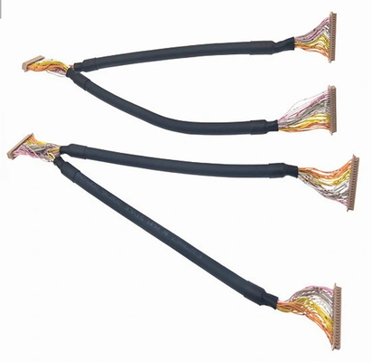 40p LVDS ওয়্যার হারনেস 50mm 30awg কার ট্রেলার একক ডাবল শিল্ড কেবল