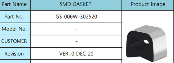 SMD 25mm রাবার ফ্ল্যাট গ্যাসকেট সিলিকন রিং টাইপ সারফেস মাউন্ট প্রযুক্তি