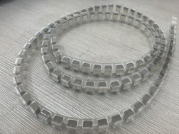 10x13mm ইএমআই ফোম গ্যাসকেট কলাই কন্ডাক্টিভ শিল্ডিং