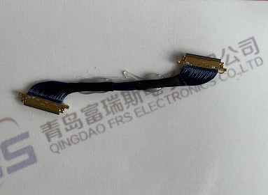 30 পিন 50 পিন বৈদ্যুতিক জোতা সমাবেশ 0.4 মিমি LVDS 40 পিন কেবল আল্ট্রা পাতলা কালো জ্যাকেট