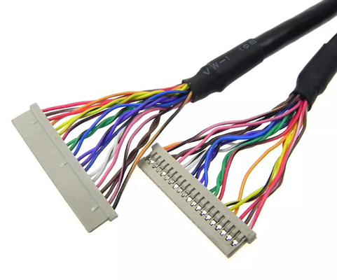 0.3mm LVDS ওয়্যার হারনেস 30AWG 20 পিন কেবল ল্যাপটপ স্ক্রীন
