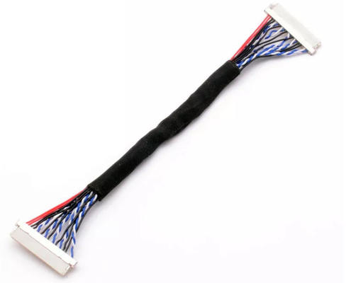 টেলিভিশন LVDS ওয়্যার হারনেস ব্ল্যাক, 220mm রেডিও ওয়্যার হারনেস ফোট হাই ডেফিনিশন টিভি