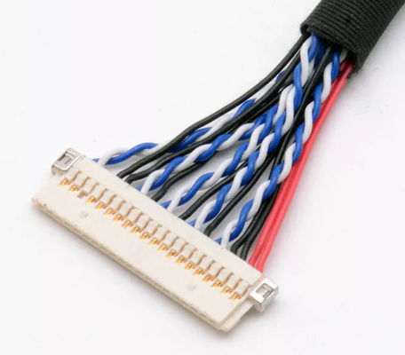টেলিভিশন LVDS ওয়্যার হারনেস ব্ল্যাক, 220mm রেডিও ওয়্যার হারনেস ফোট হাই ডেফিনিশন টিভি