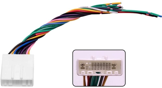 18AWG 4 স্পিকার 16 পিন কার স্টেরিও সংযোগকারী বৈদ্যুতিক তারের জোতা