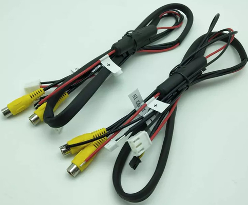 গাড়ির অডিওর জন্য মহিলা 18awg ক্যাবল অ্যাসেম্বলি ওয়্যার জোতা MDVR পাওয়ার