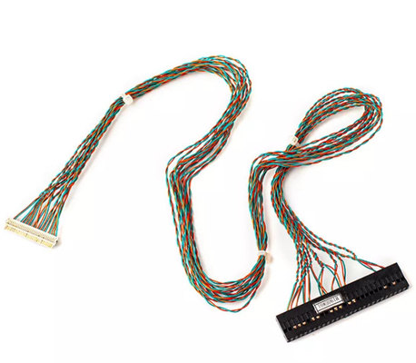 Molex 1.8m তারের জোতা সমাবেশ নিকেল লং ফ্ল্যাট সমাক্ষ