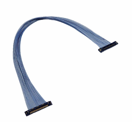 15cm 30 পিন Lvds ওভার Coax 0.4mm অতি নমনীয় সমাক্ষ কেবল