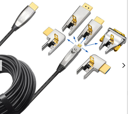 48gps HDMI কেবল সমাবেশ 20 থেকে 100ft 8k HDMI ফাইবার অপটিক