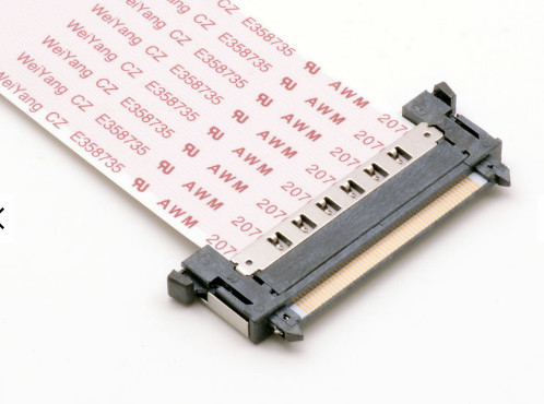 LVDS 400mm FPC ফ্ল্যাট কেবল, 41-51 পিন রিবন ফ্ল্যাট কেবল